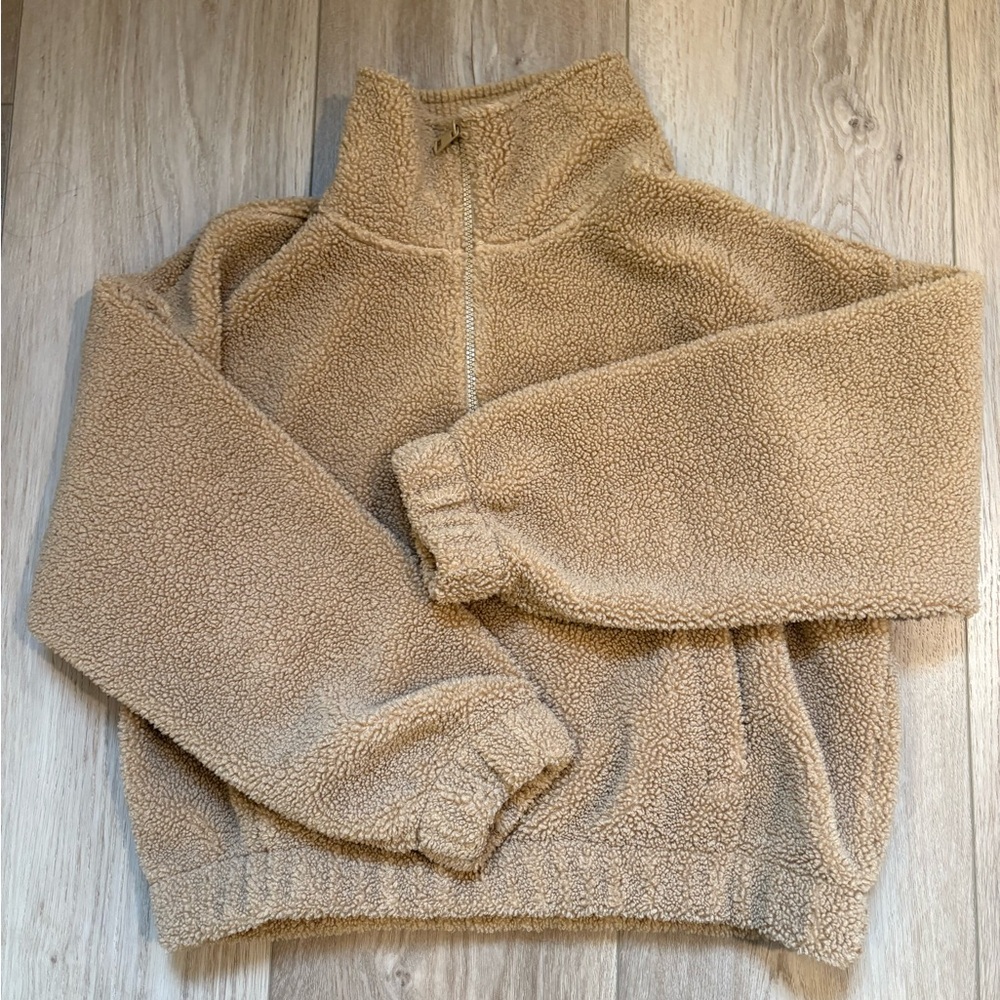 American Eagle Tan Sherpa Jacket